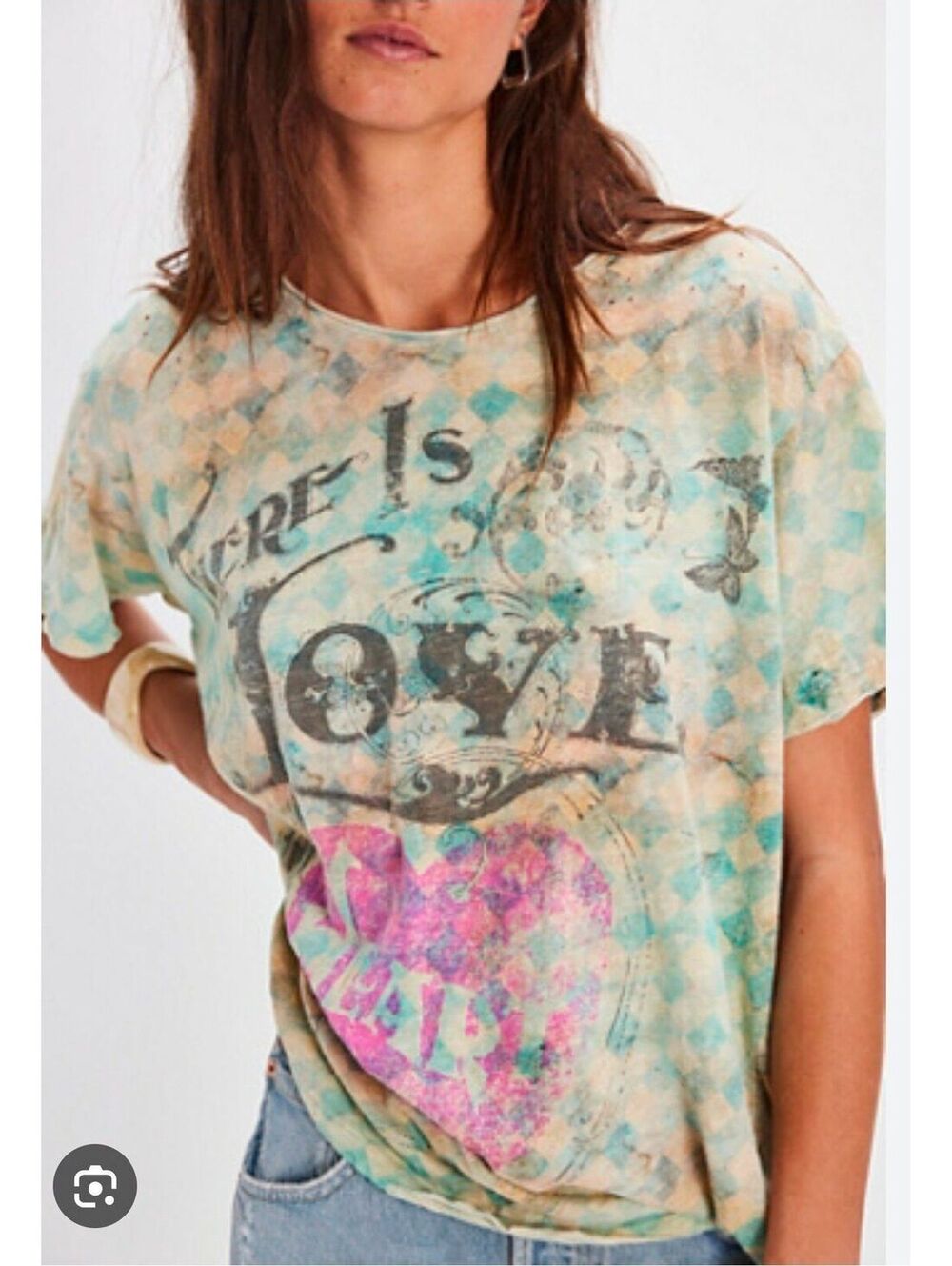 NWOT|Magnolia Pearl "Love in My Heart" / "Your Aura" Tee in the Tangier colorway